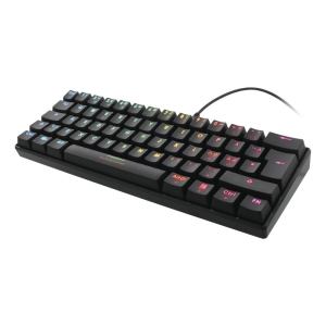 Klaviatuur mängurile Deltaco Gaming 60% mehhaaniline, brown lülitid, USB, RGB, Nordic