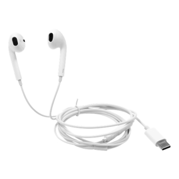 Nööpkõrvaklapid mikrofoniga HL-W111, USB-C, valge