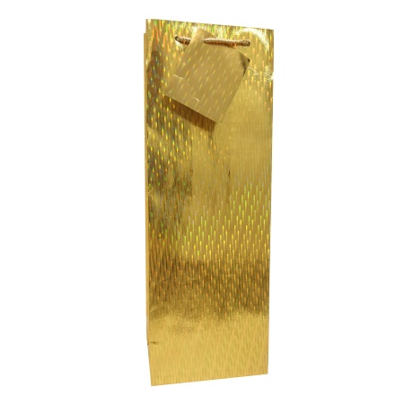 Pudeli kinkekott Gold Holographic