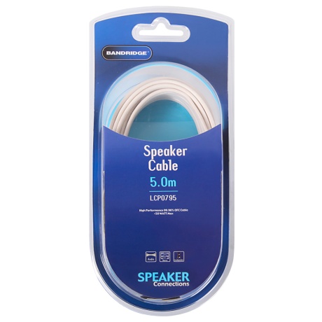 Bandridge LCP0795 Kõlarikaabel 2x0,75mm2, pakendis 5m EOL