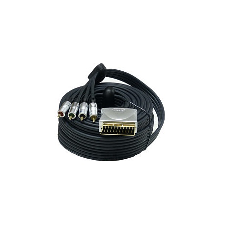 Profigold PGV7405 Scart-RGBS (4rca) 5m EOL