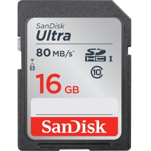 SanDisk Secure Digital Ultra HC 16GB 80MB/s Class 10 / UHS-I