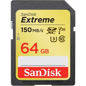 Mälukaart Secure Digital Extreme 64GB 150/60MB/s V30 / UHS-I / U3