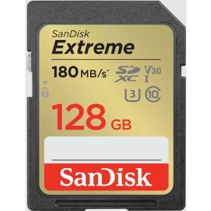 SanDisk SD Extreme 128GB 180/90MB/s, V30, Class 10, U3