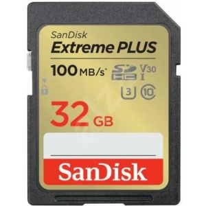 Mälukaart SD Extreme Plus 32GB 100/60 MB/s Class10 / V30 / UHS-I / U3
