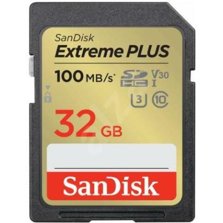 Mälukaart SD Extreme Plus 32GB 100/60 MB/s Class10 / V30 / UHS-I / U3