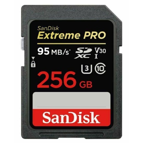 Mälukaart Secure Digital Extreme Pro 256GB 200/140 MB/s Class10 / V30 / UHS-I / U3