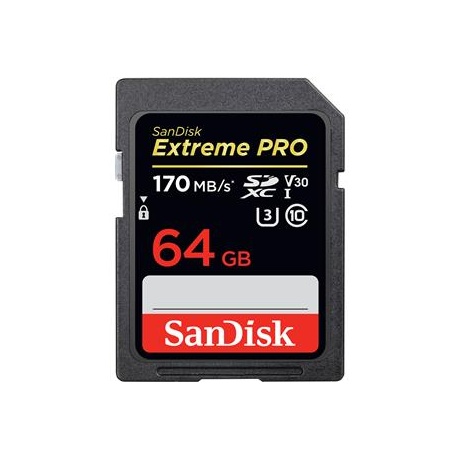 Mälukaart Secure Digital Extreme Pro 64GB 150MB/s U3/V30/Class 10/UHS-I