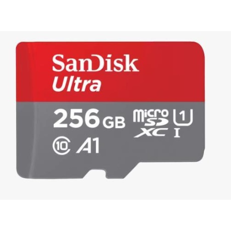 Mälukaart SD micro Ultra 256GB + SD adapter 100MB/s A1/Class 10/UHS-I