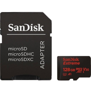Mälukaart Secure Digital micro Extreme 128GB 190MB/s 90MB/s A2/Class 10 /V30/UHS-I/U3