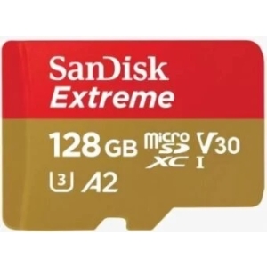 Sandisk microSD Extreme 128GB 190/90 MB/s Class10 / V30 / UHS-I / U3