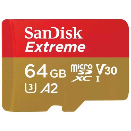 Memory card Sandisk microSD Extreme 64GB 170/80 MB/s Class10 / V30 / UHS-I / U3