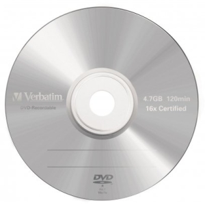 Verbatim DVD-R 4,7GB/16x  Matte Silver Slim 43547
