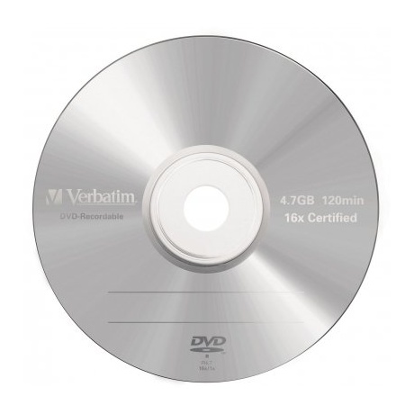 Verbatim DVD-R 4,7GB/16x  Matte Silver Slim 43547