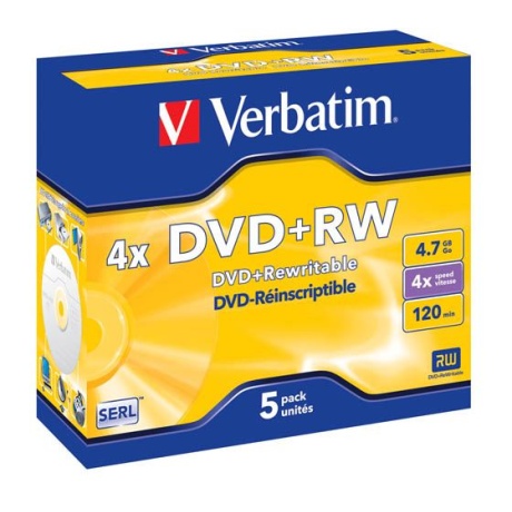 Verbatim DVD+RW 4,7GB 4x jewel EOL