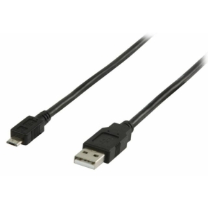 Valueline VLCB60500B20 USB otsik - micro USB, must, 2m