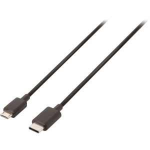 Kaabel USB-C M - micro USB M, 1m, kiles, must