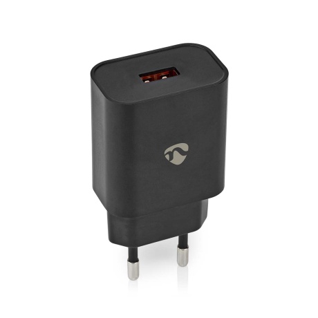 Toalaadija Nedis 1XUSB, 18W/3A, quickcharge, must