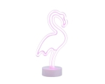 Flamingo neon lamp, battery powered