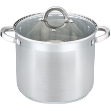 Pot UNO Eladia 2.6L stainless, with glass lid, induction 18 x 11.5cm