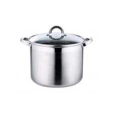 Pot UNO Eladia 9.5l stainless, with glass lid, induction 26x19cm/2