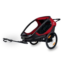 Hamax bicycle stroller / stroller OUTBACK, 2 seats (red/black)