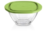 Glass bowl with lid MAGIC 11 Green 220ml / 6