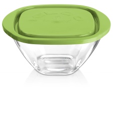 Стеклянная чаша с крышкой MAGIC 14 Green 550ml / 6