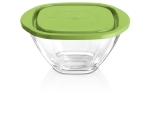Glass bowl with lid MAGIC 19 Green 1200ml / 6