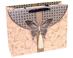 L wide gift bag Ridikül brown-pink / 12