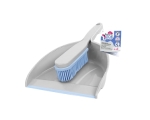 Hand brush with rubber bristles + shovel BACTERIA STOP