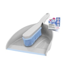 Hand brush with rubber bristles + shovel BACTERIA STOP