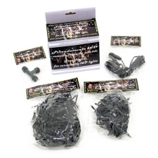 Module - chain with 100 colorful multi LED lights, extendable, connection link at both ends of the chain, no rectifier