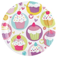 Cupcake Plates 18cm 8pcs/pk