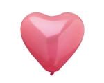 Воздушные шары Сердце 10шт красные, подходят для наполнения гелием