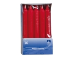 Household candle 10pcs. 180 * 21.5mm red / 12