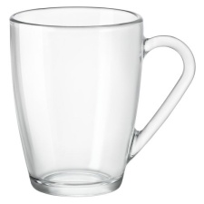 Latte mug Icon, transparent glass 32cl CT6