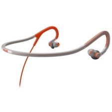 Philips SHQ4200 sports headphones with necklace, orange / gray TELL