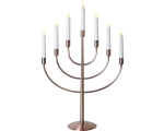 Advent candlestick Titus, 7 lights, 59x39cm, 230V-24V copper, IP20