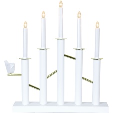 EOL Advent candlestick Birdy, 43x45x8cm, 5 LED lights, 230V, IP20