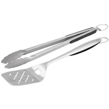 Grilling tongs and shovel premium set