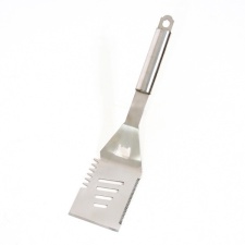 Stainless steel spatula with opener