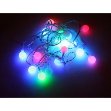 Light balls with 20 LED lights (d. 2cm), self-changing color, distance between balls 15cm