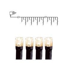 EOL Icicle chain, with 144 warm white LED lights, length 4m IP44