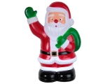Santa Claus 5 LEDs, 18x28cm, timer (6 + 18h cycle), battery powered (3xAA, not included), push-in, IP44