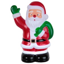 EOL Santa Claus 5 LED, 18x28cm, timer (6+18h cycle), battery powered, pressed into the ground, IP44