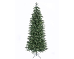 Artificial spruce 210cm with PE / PVC branches, narrow d. 91cm, 1520 top metal leg, articulated branches