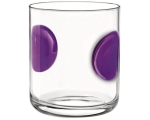 Glass Giove 31 cl with colored mummies, purple DB 315