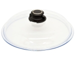 Glass lid with ventilation button 28cm