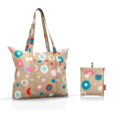 Travel and shopping bag 25L foldable, Funky dots 4/48